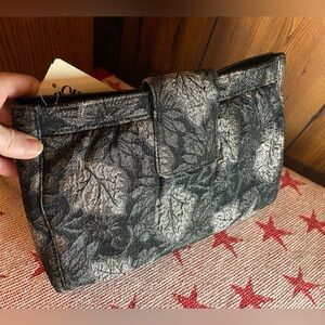 L Renee Elegant Black and Gray Clutch, NWT